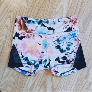 Floral Print Athletic Shorts